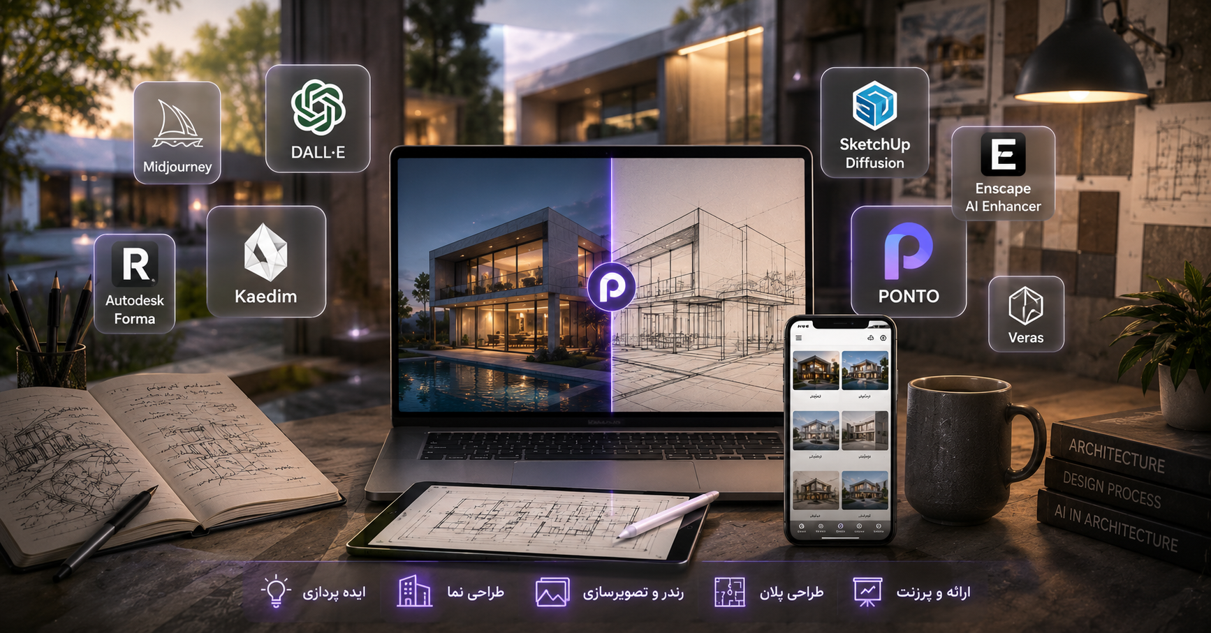 بهترین ابزارهای هوش مصنوعی برای معماران در سال ۱۴۰۵